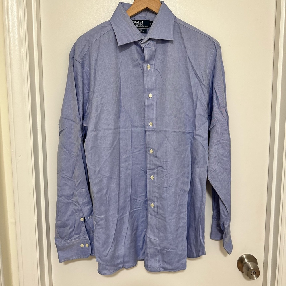 POLO‎ RALPH LAUREN | Men's Blue Dress Shirt